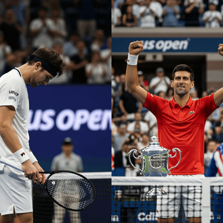 Illustration for: US Open: Shelton's Heartbreak & Djokovic's Triumph