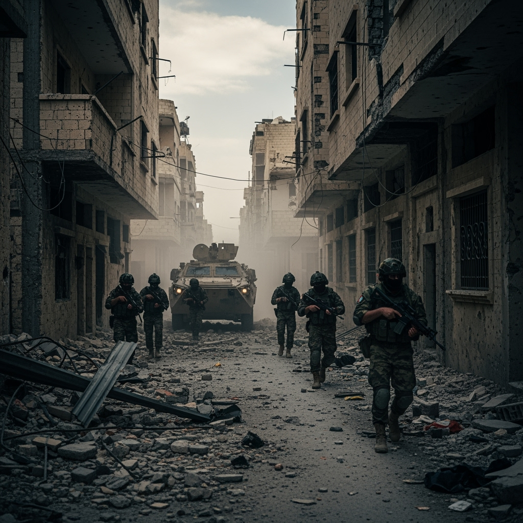 Illustration for: Army Raids Discover Weapons in Daraa
