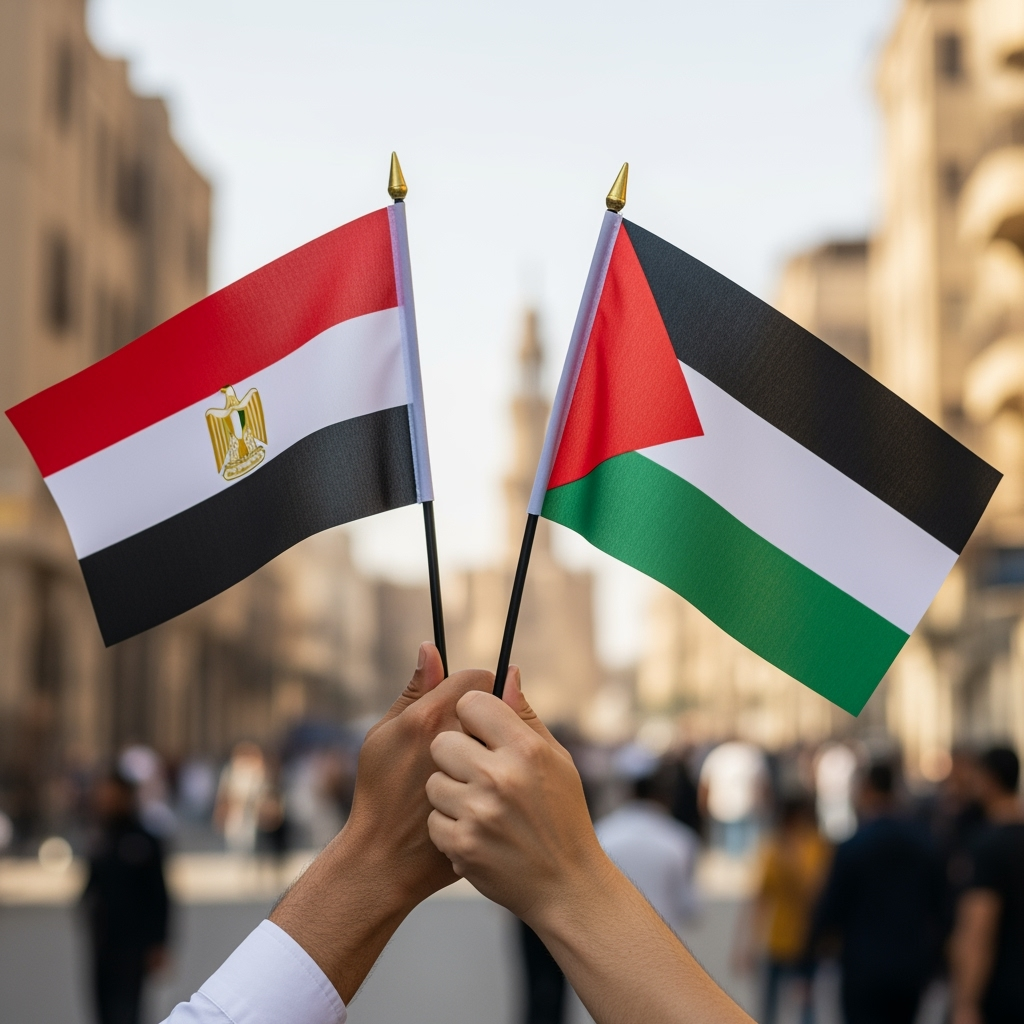 Illustration for: Egypt Supports Palestine in Restoring Order