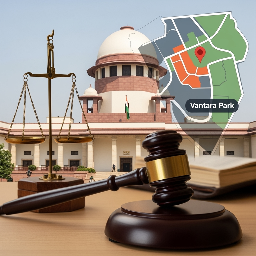 Illustration for: India's Supreme Court Orders Probe into Vantara Park