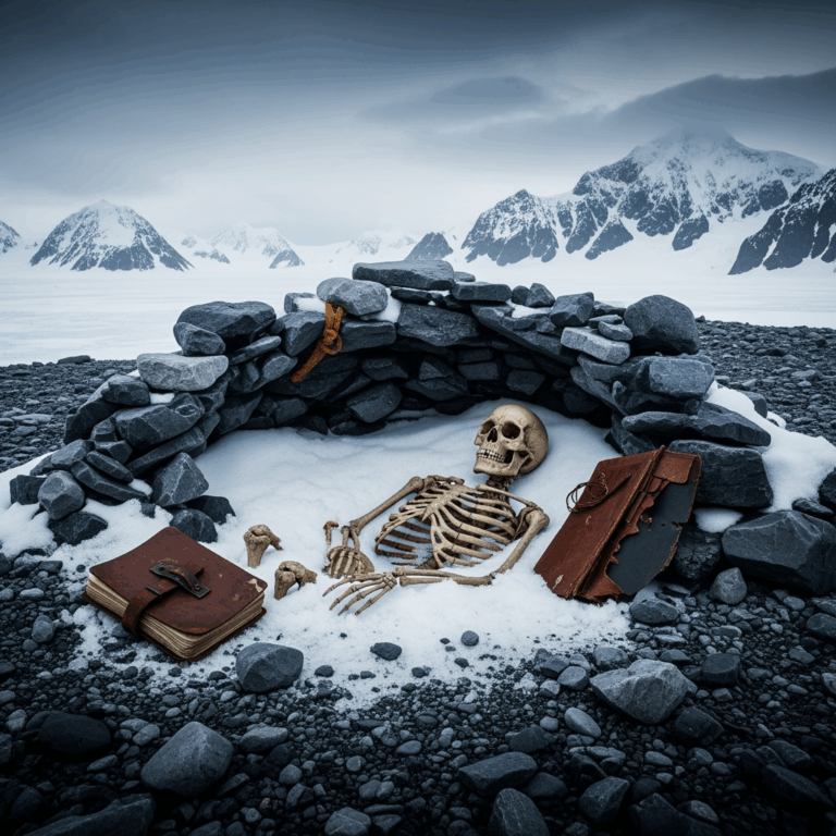Illustration for: Antarctic Explorer's Remains Found After 66 Years
