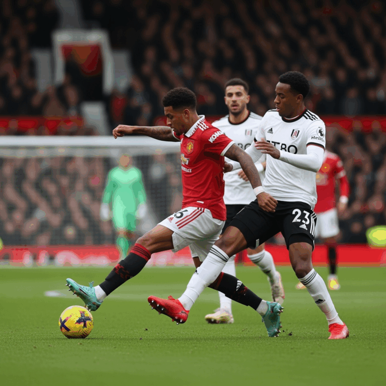 Illustration for: United and Fulham Draw 1-1 in Thrilling Match