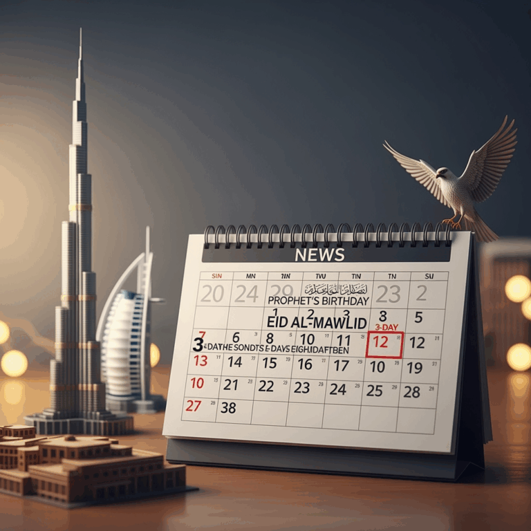Illustration for: UAE: 3-Day Weekend for Prophet's Birthday Announced