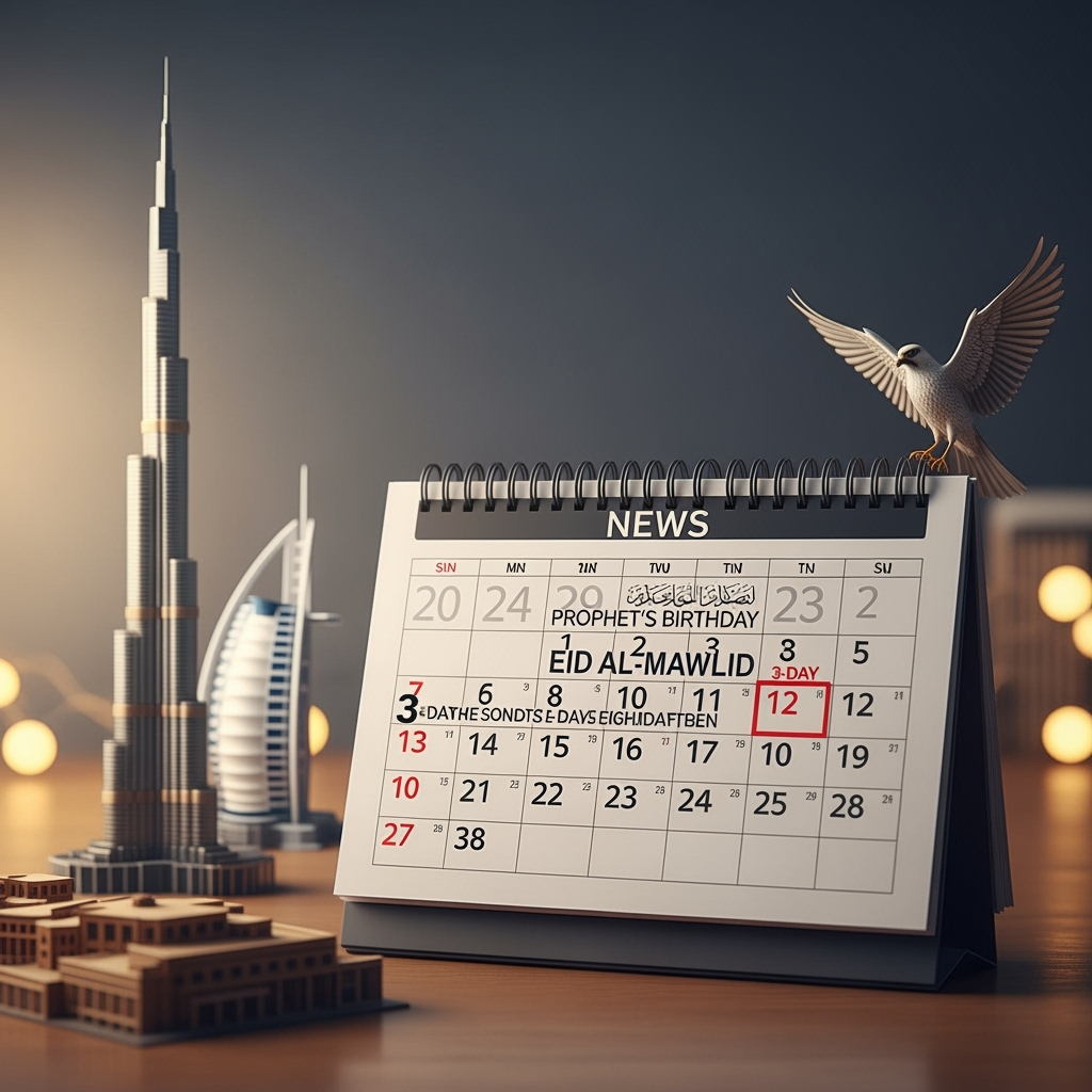 Illustration for: UAE: 3-Day Weekend for Prophet's Birthday Announced