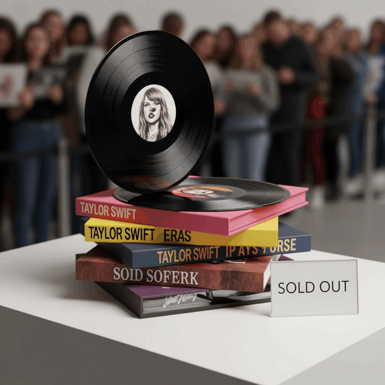 Illustration for: Taylor Swift's Exclusive Vinyl Collection Sells Out