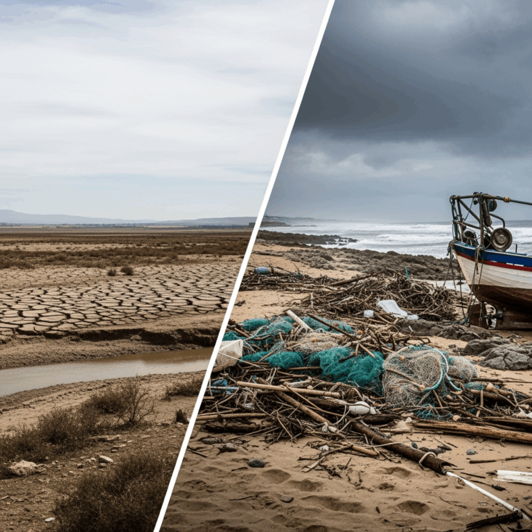 Illustration for: Spain and Portugal Lead in Fire Damage