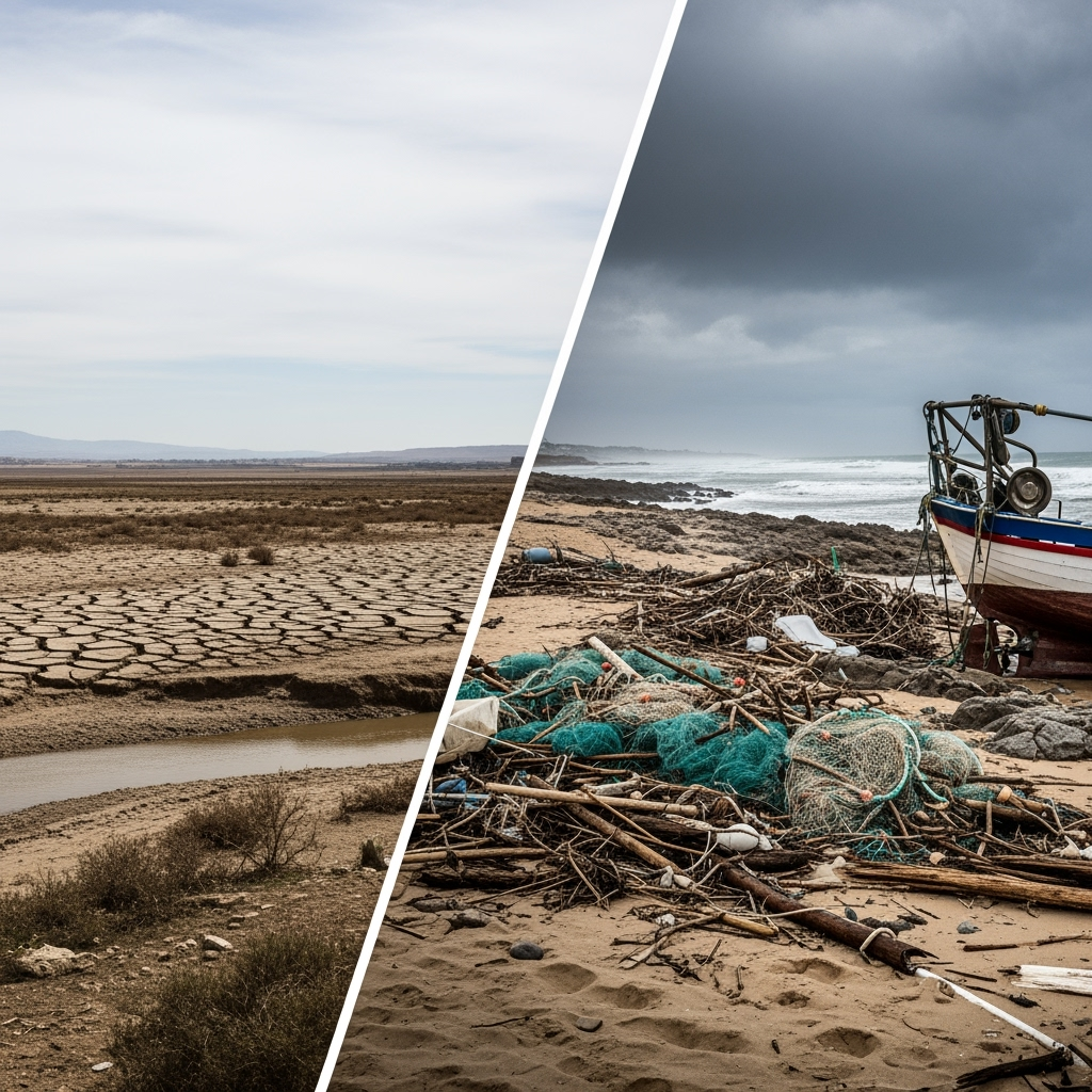 Illustration for: Spain and Portugal Lead in Fire Damage