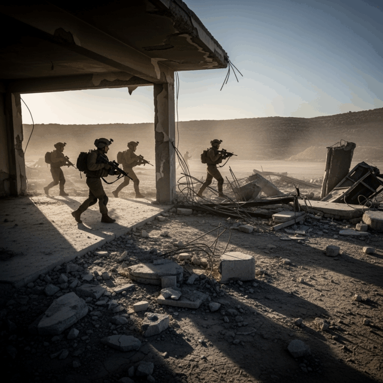 Illustration for: Israeli Army Completes Raid on Former Syrian Sites