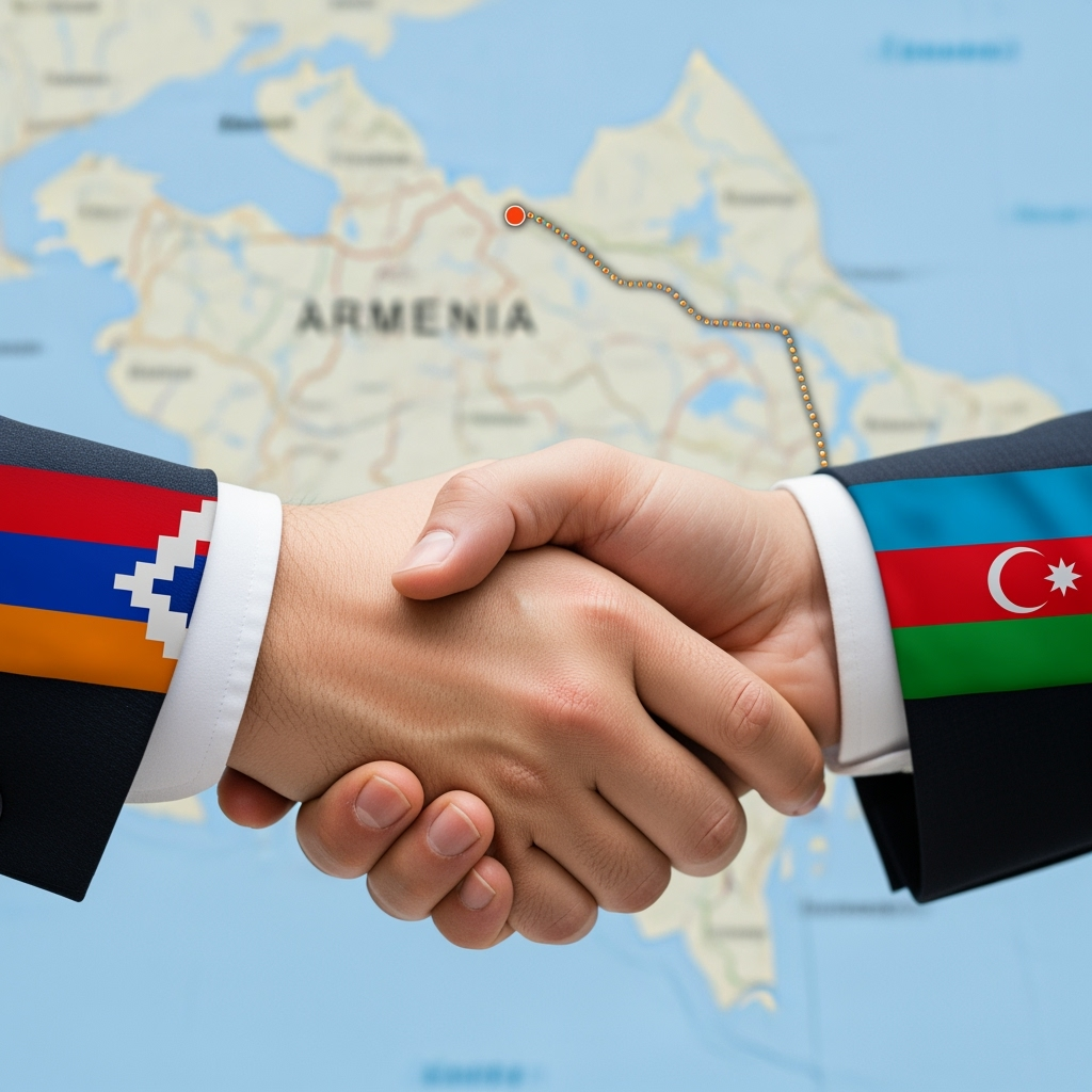 Illustration for: Armenia and Azerbaijan Agree on Sovereignty and Borders