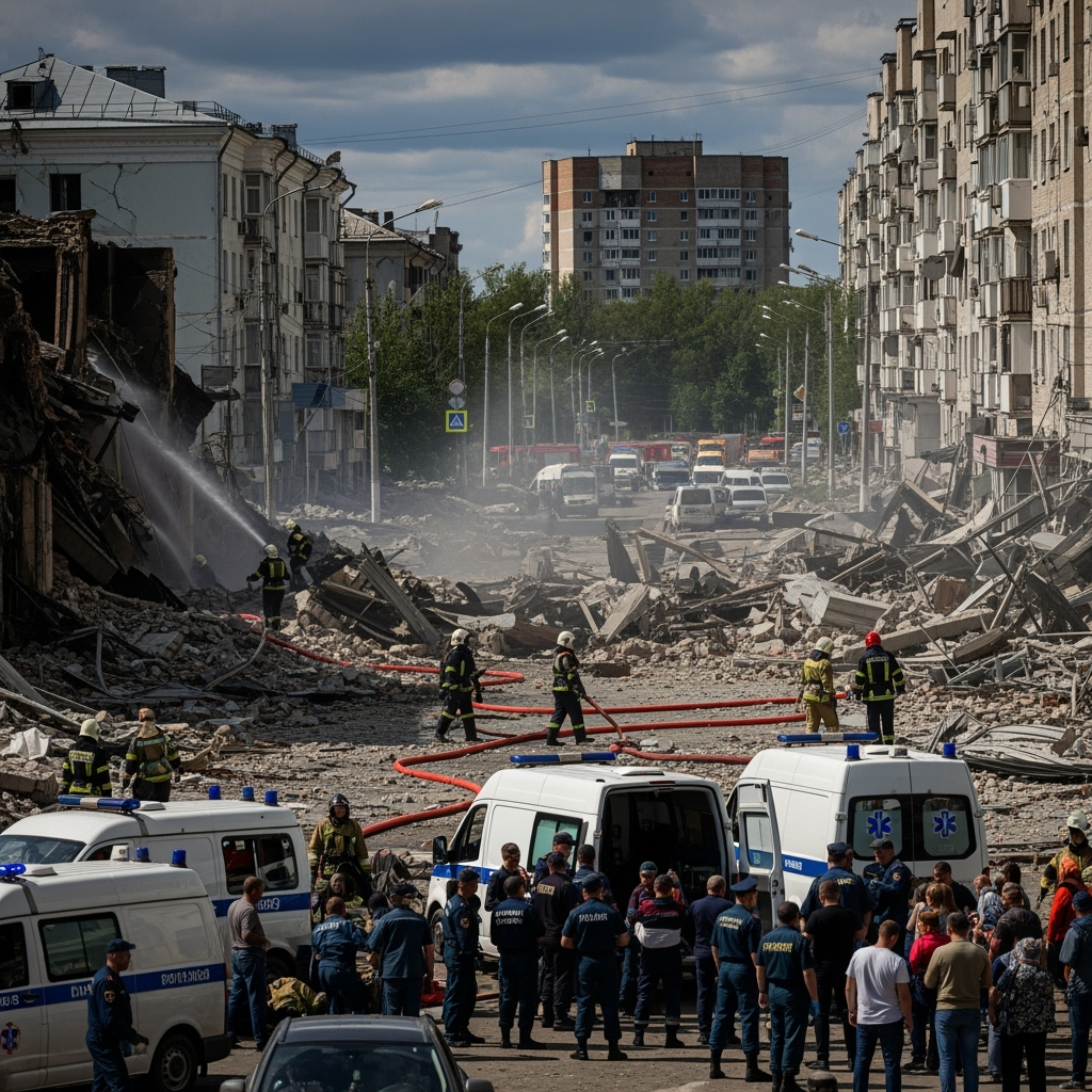 Illustration for: Blast in Ryazan: 20 Dead, 134 Injured