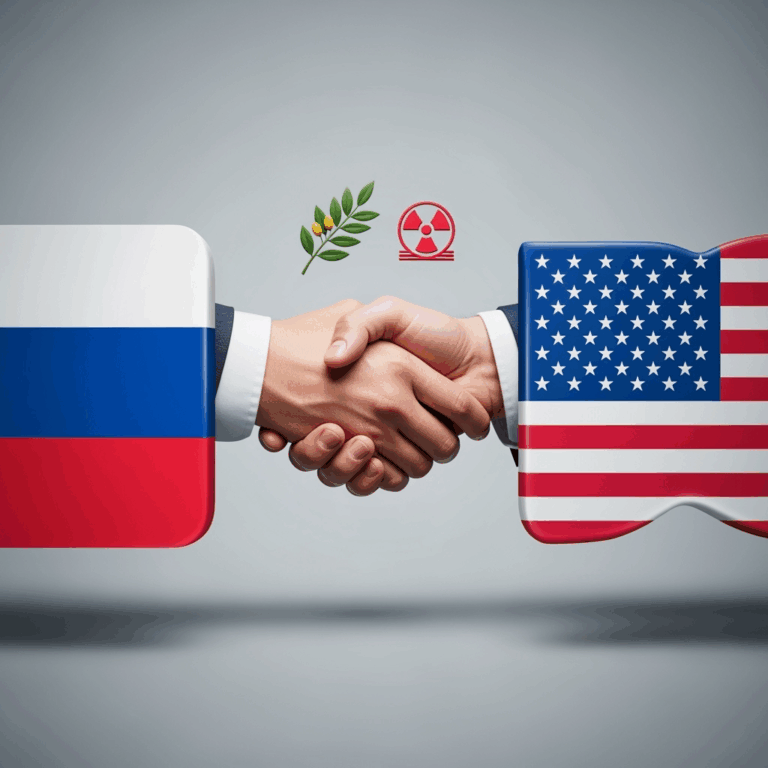 Illustration for: Russia-US Diplomatic Talks Focus