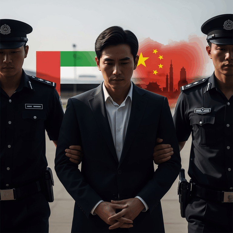 Illustration for: UAE Extradites Top Criminal Suspect to China