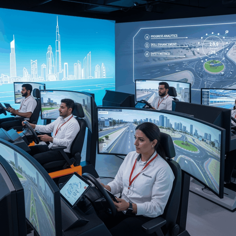 Illustration for: Dubai's Tadreeb Platform Revolutionizes Driver Training