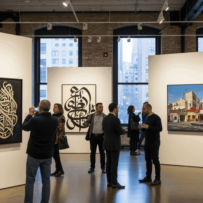 Illustration for: Reimagining Art: An Arab Perspective in NYC