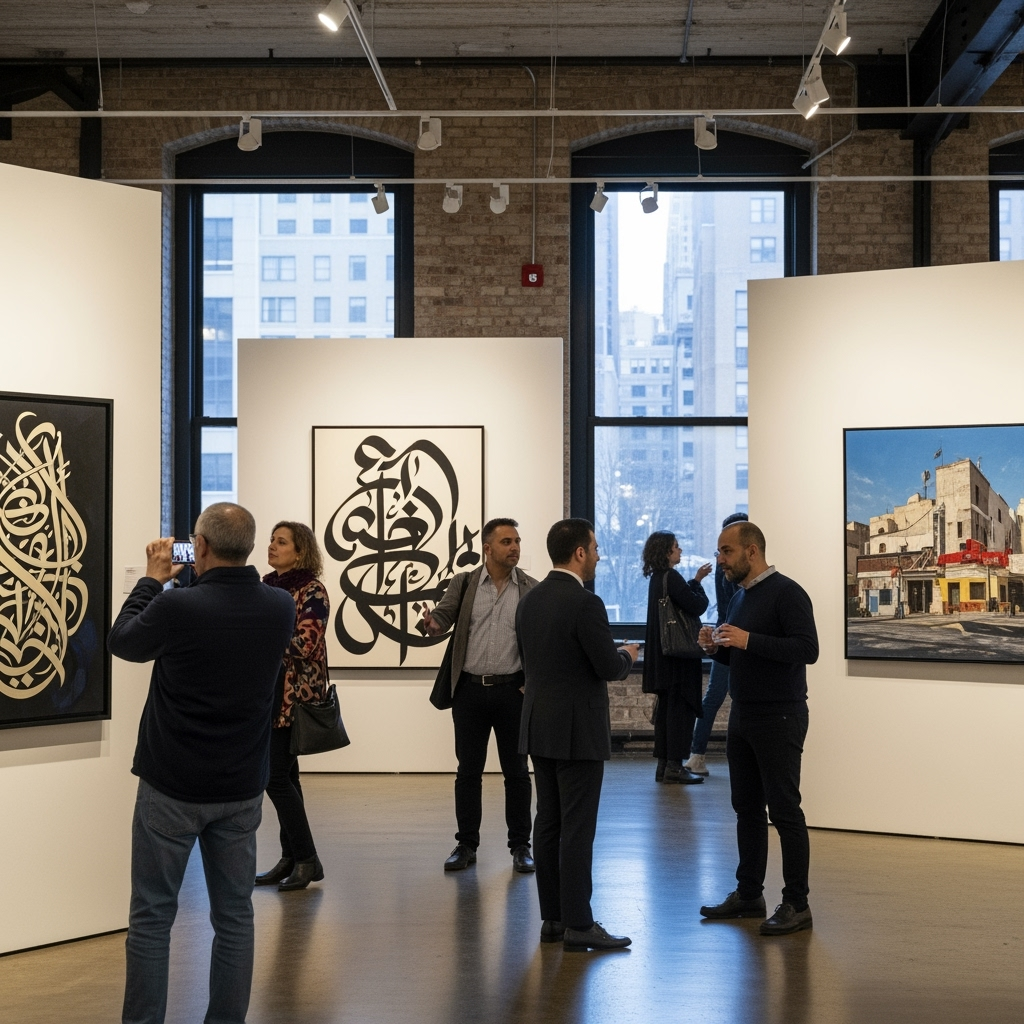 Illustration for: Reimagining Art: An Arab Perspective in NYC