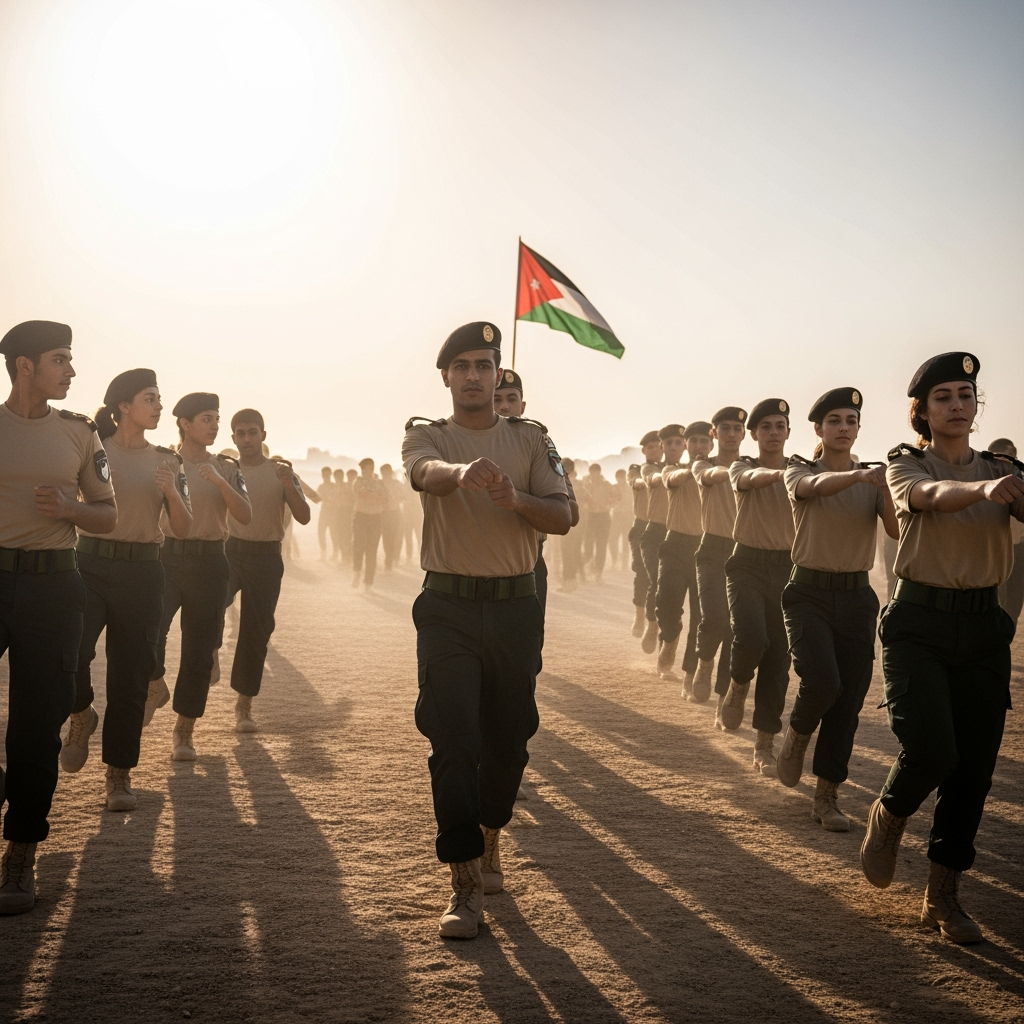 Illustration for: Jordan Reactivates National Service Amid Regional Threats