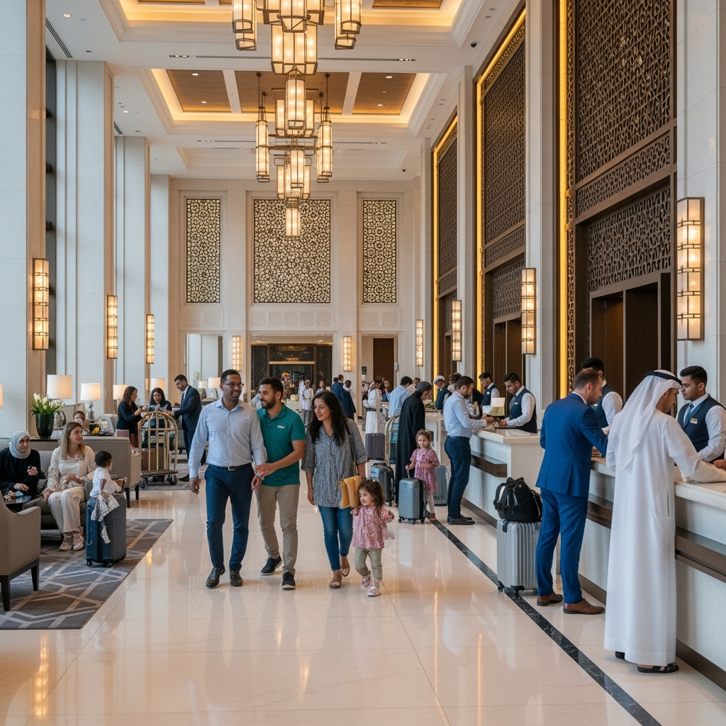 Illustration for: UAE Hotels Near Full for Long Weekend