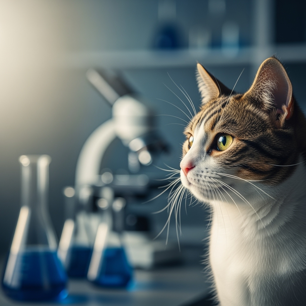 Illustration for: Cats and Alzheimer's: New Research Insights
