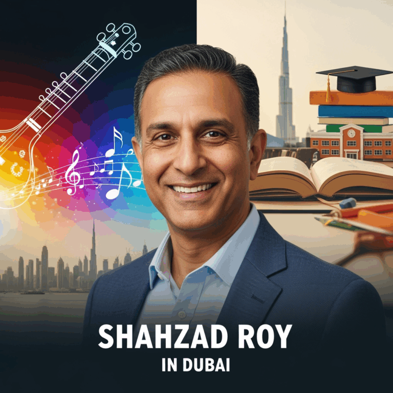 Illustration for: شهزاد روي: زياراته إلى دبي وتأثيره الموسيقي والتعليمي