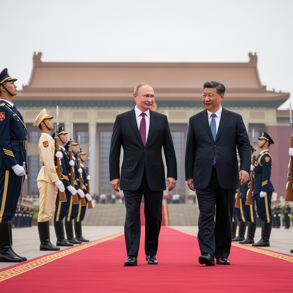 Illustration for: Putin's Significant Visit to China