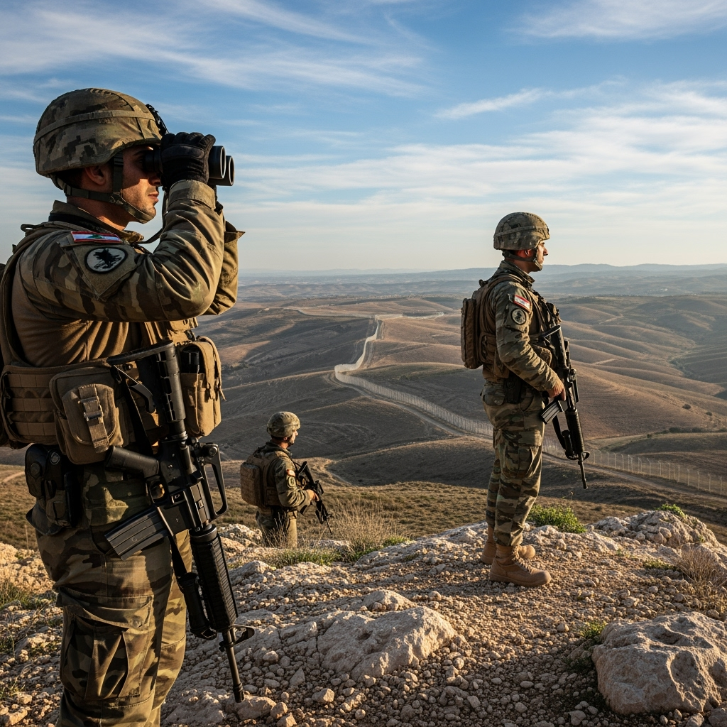 Illustration for: Lebanese Army Ensures Border Security