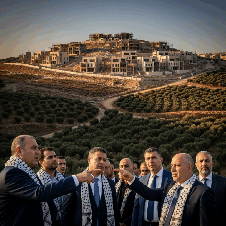 Illustration for: Palestinian Authority Criticizes New Israeli Settlements