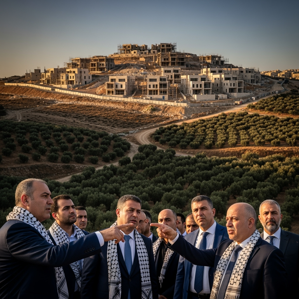 Illustration for: Palestinian Authority Criticizes New Israeli Settlements