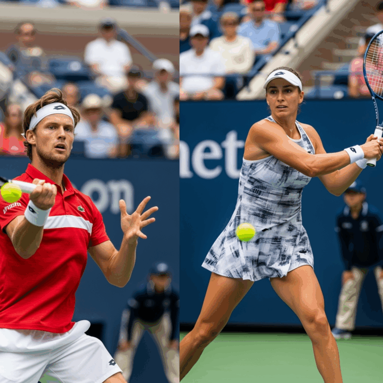 Illustration for: Sinner and Swiatek Shine in US Open Start