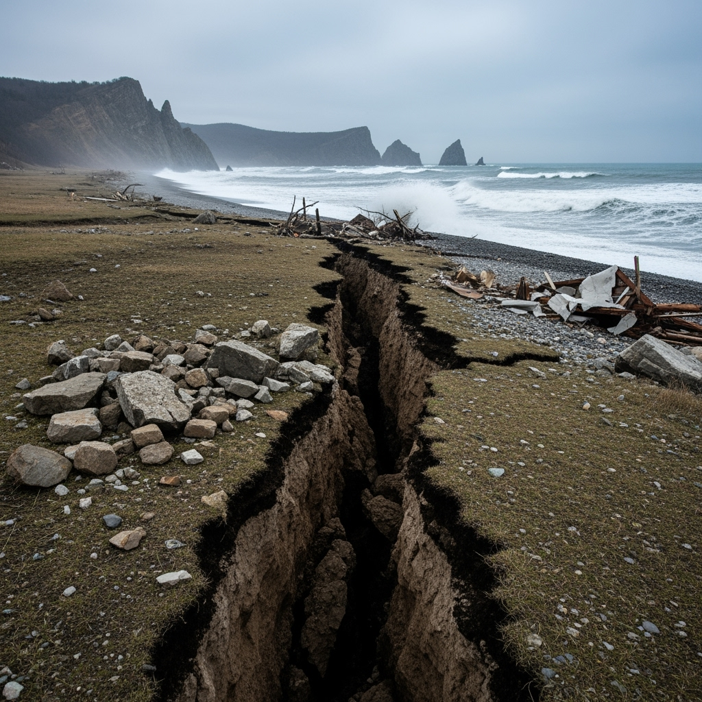 Illustration for: 6.3 Magnitude Earthquake Hits Kuril Islands