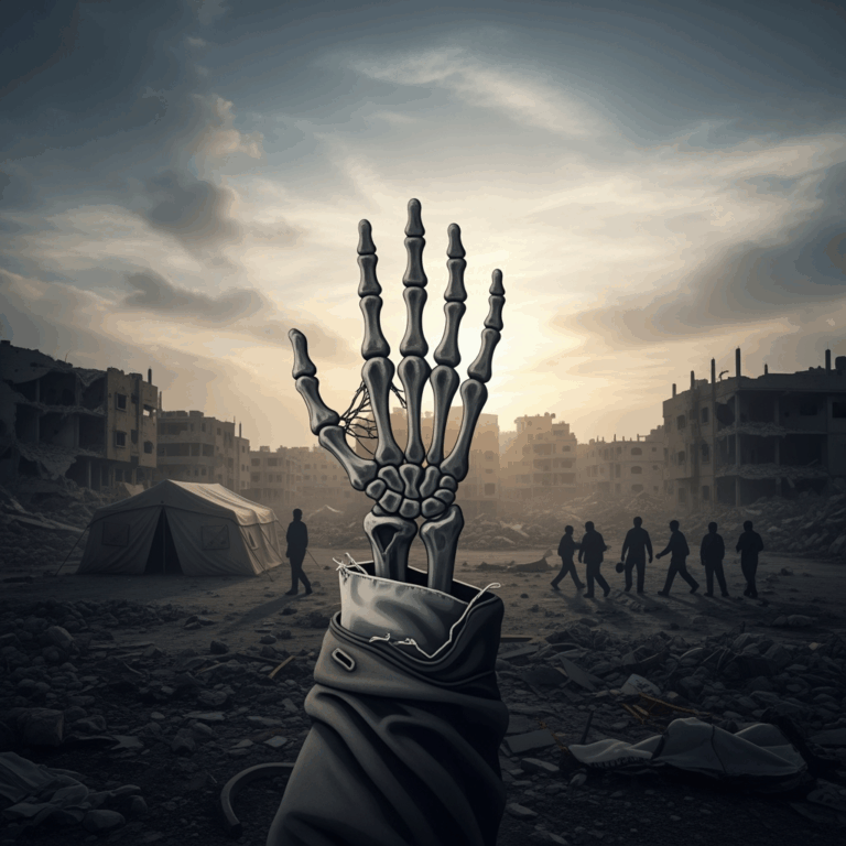 Illustration for: UN Declares Famine in Gaza Amid Ongoing Conflict