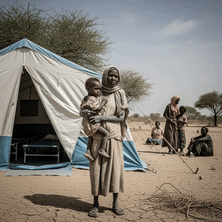 Illustration for: Cholera Crisis Worsens Amid Darfur Conflict