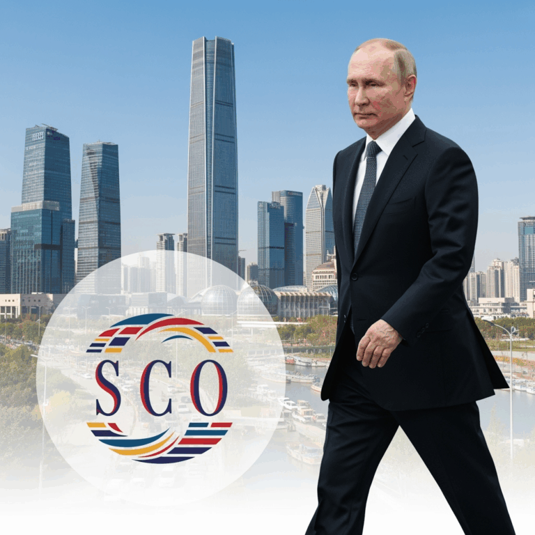 Illustration for: Putin to Attend SCO Summit in Tianjin