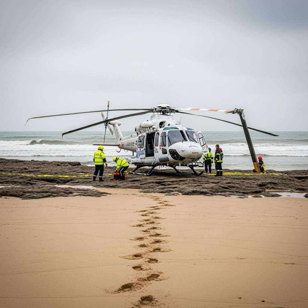 Illustration for: Helicopter Incident on Isle of Wight