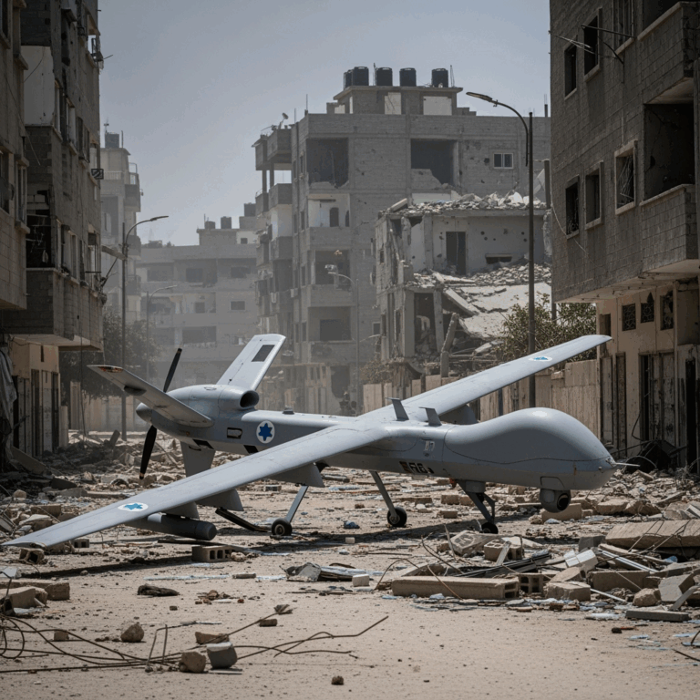 Illustration for: Israeli Drone Emergency Landing in Gaza