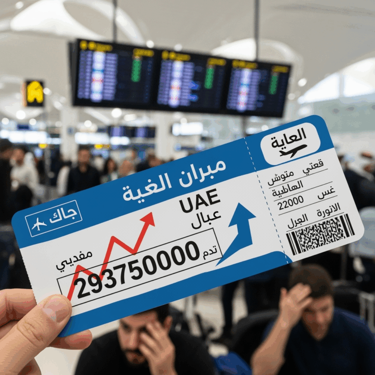 Illustration for: زيادة حادة في أسعار تذاكر الطيران إلى الإمارات