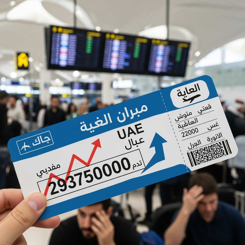 Illustration for: زيادة حادة في أسعار تذاكر الطيران إلى الإمارات
