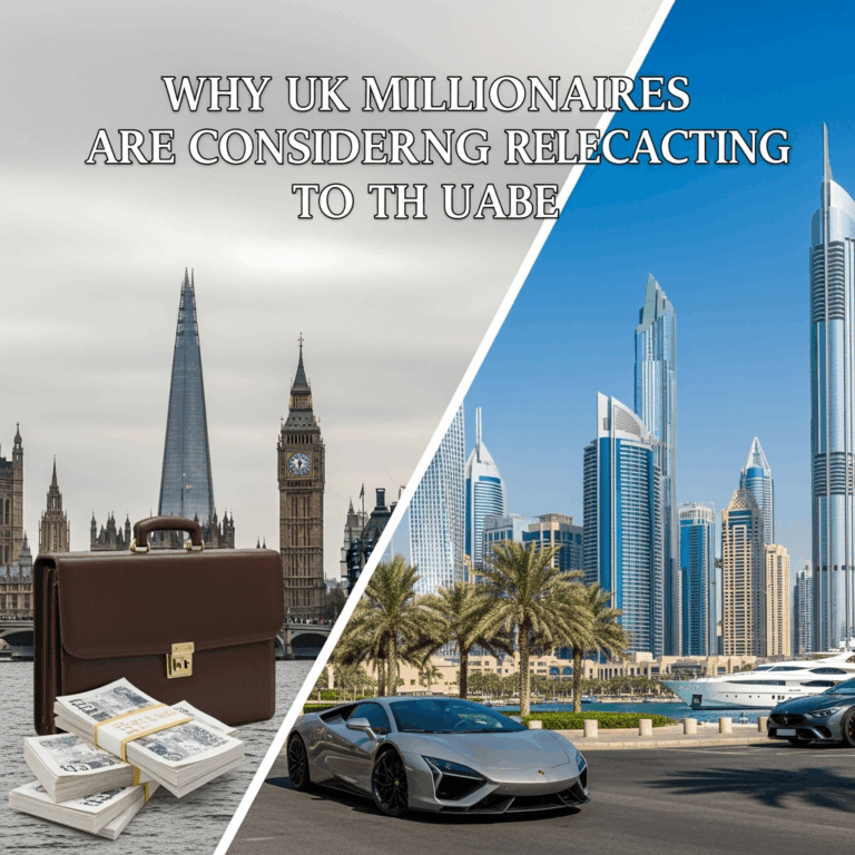 Illustration for: Why UK Millionaires Eye UAE for Relocation