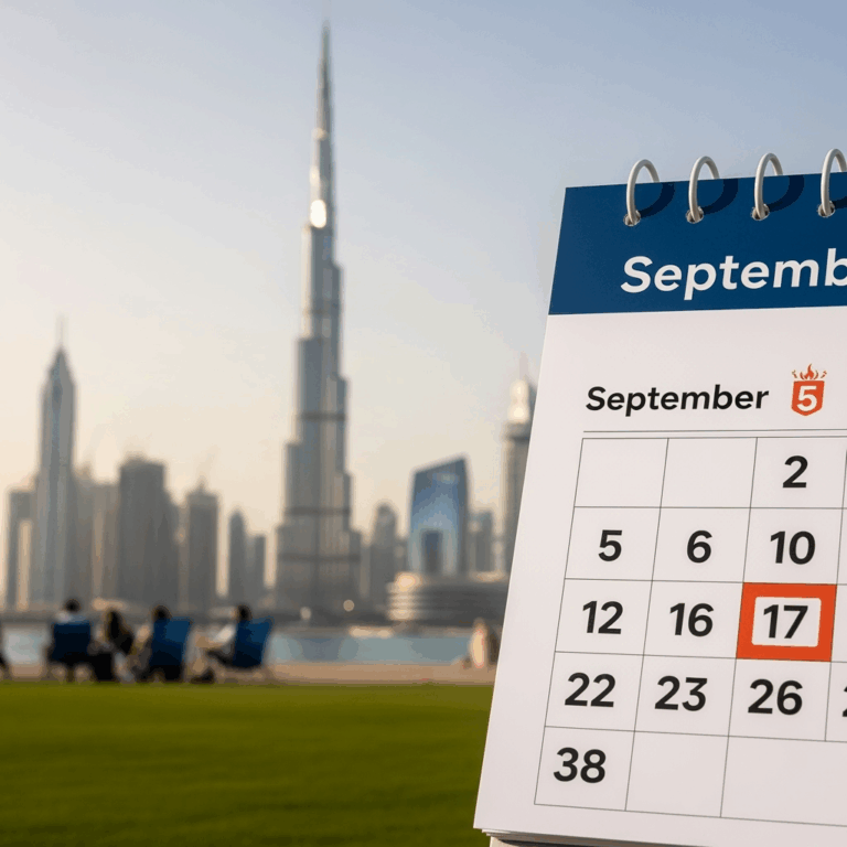 Illustration for: Dubai Announces Long Weekend for September 5 Holiday