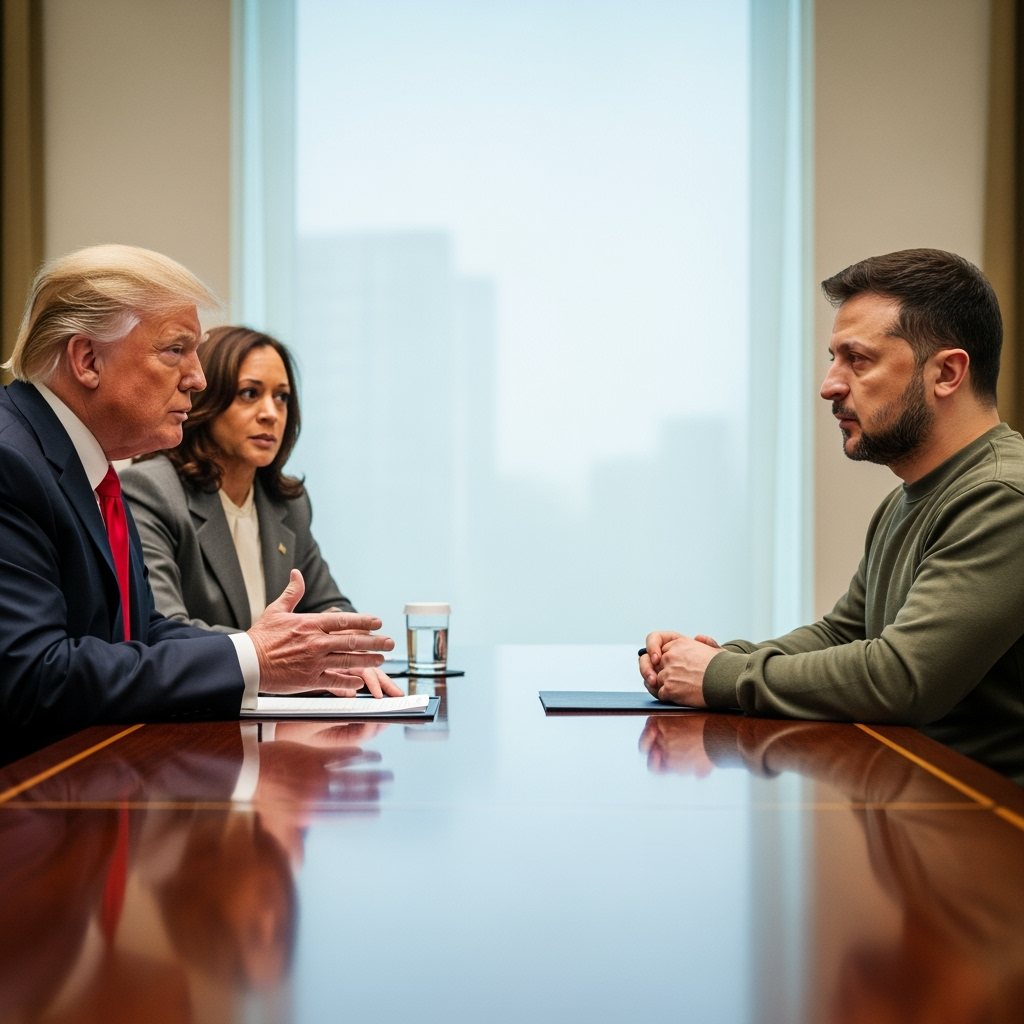 Illustration for: US Vice President to Attend Trump-Zelensky Meeting