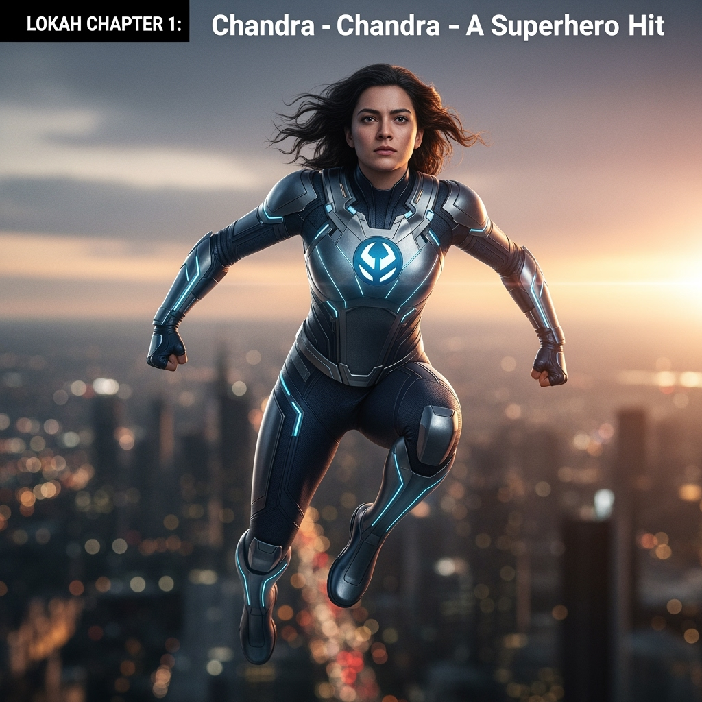Illustration for: Lokah Chapter 1: Chandra - A Superhero Hit
