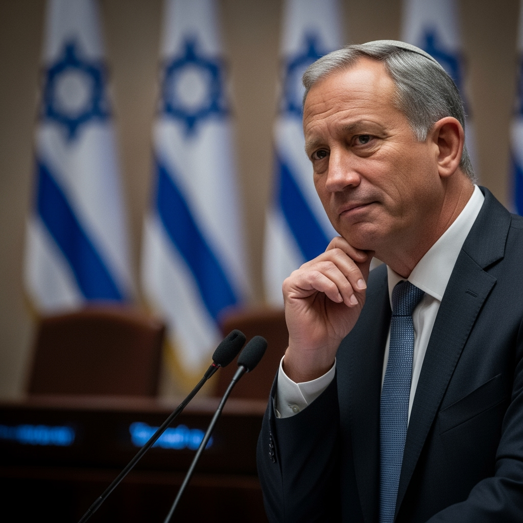 Illustration for: Gantz Calls for Unified Israeli Government