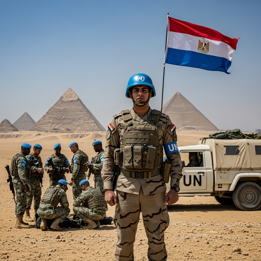 Illustration for: Egypt Ready for Gaza Force with UN Backing