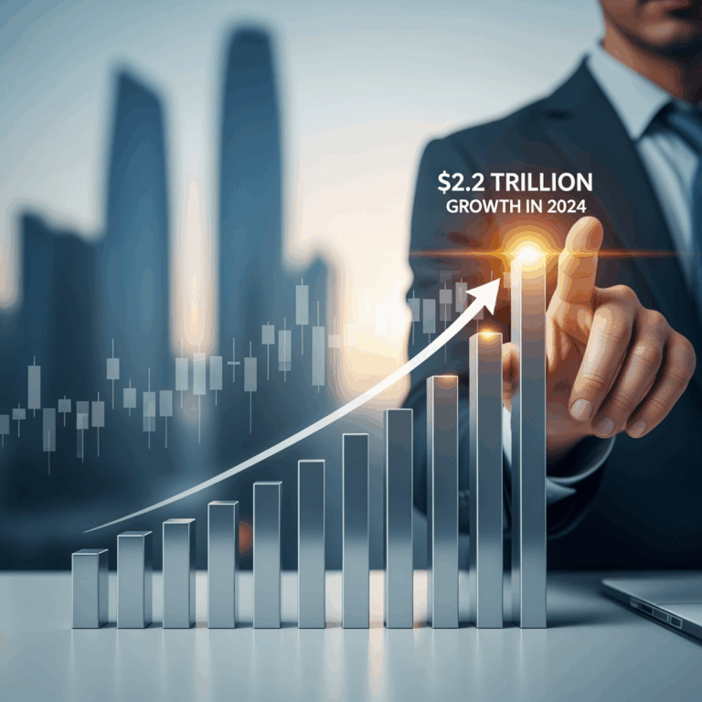 Illustration for: GCC Asset Management: $2.2 Trillion Growth in 2024