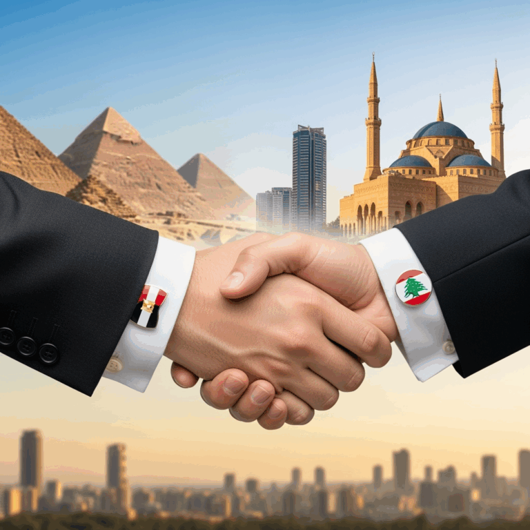 Illustration for: Egypt Supports Lebanon's Stability and Unity