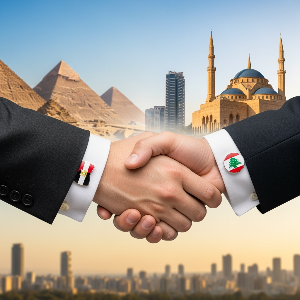 Illustration for: Egypt Supports Lebanon's Stability and Unity