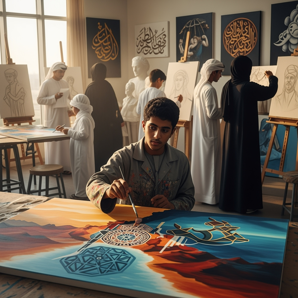 Illustration for: اكتشاف المواهب الفنية في الإمارات