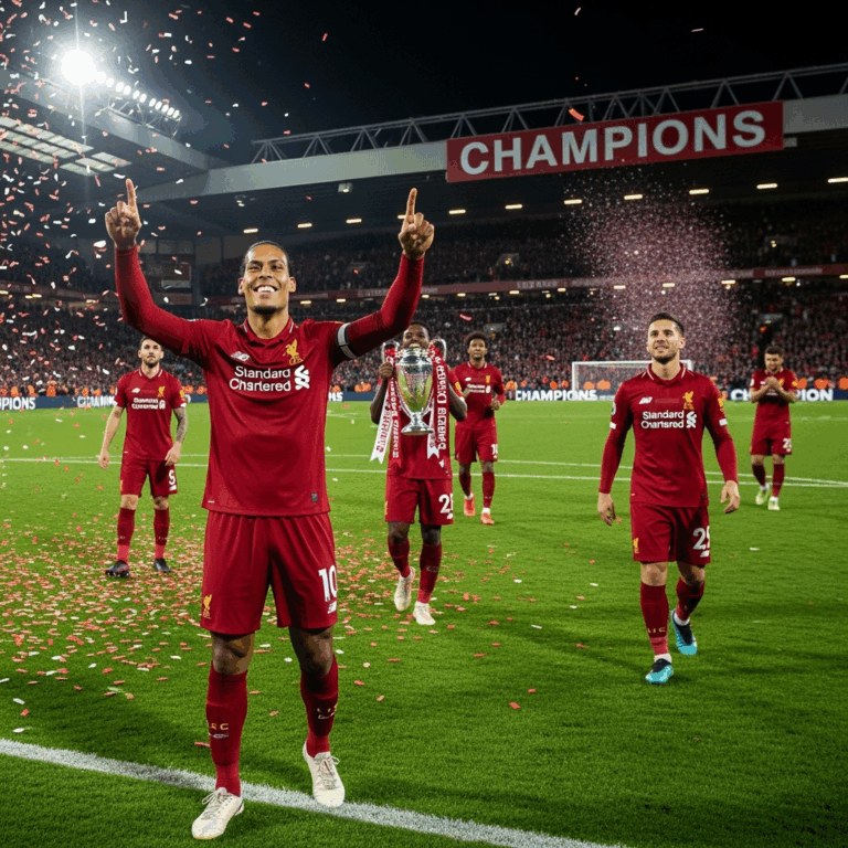 Illustration for: Liverpool's Victory Secures Top Spot in Premier League
