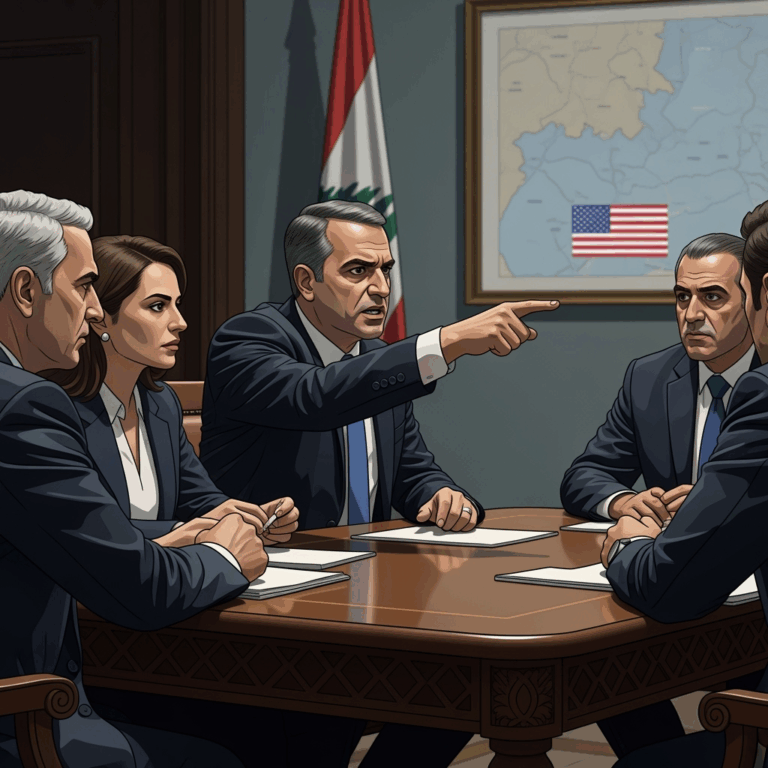 Illustration for: Lebanese Officials Criticize U.S. Dominance
