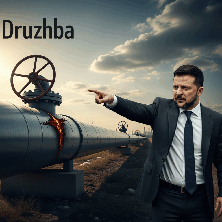 Illustration for: Zelensky's Threats Over 'Druzhba' Pipeline