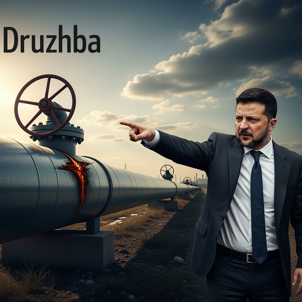 Illustration for: Zelensky's Threats Over 'Druzhba' Pipeline